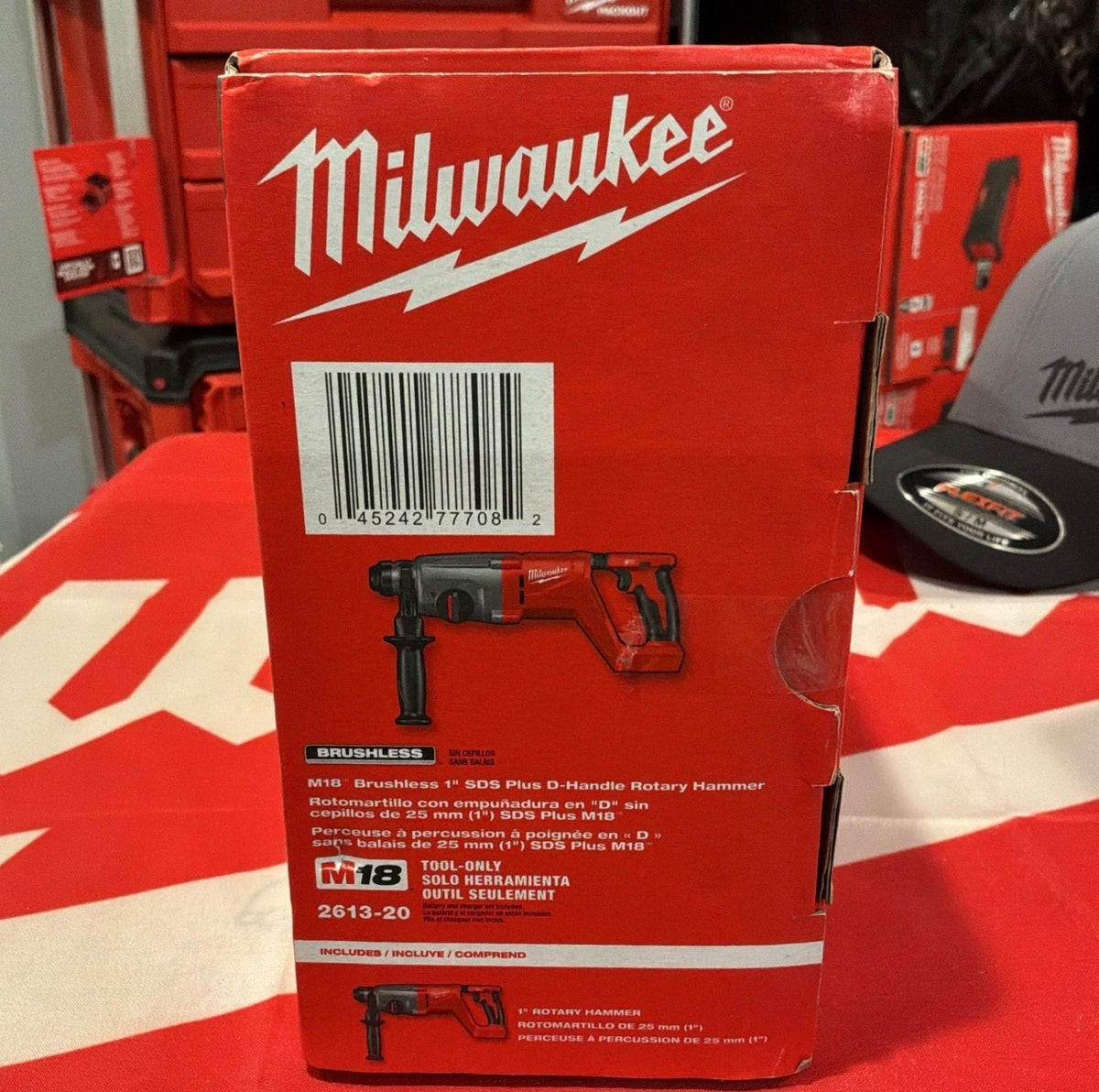 Milwaukee M18™ 2613-20 Brushless 1″ SDS Plus D-Handle Rotary Hammer