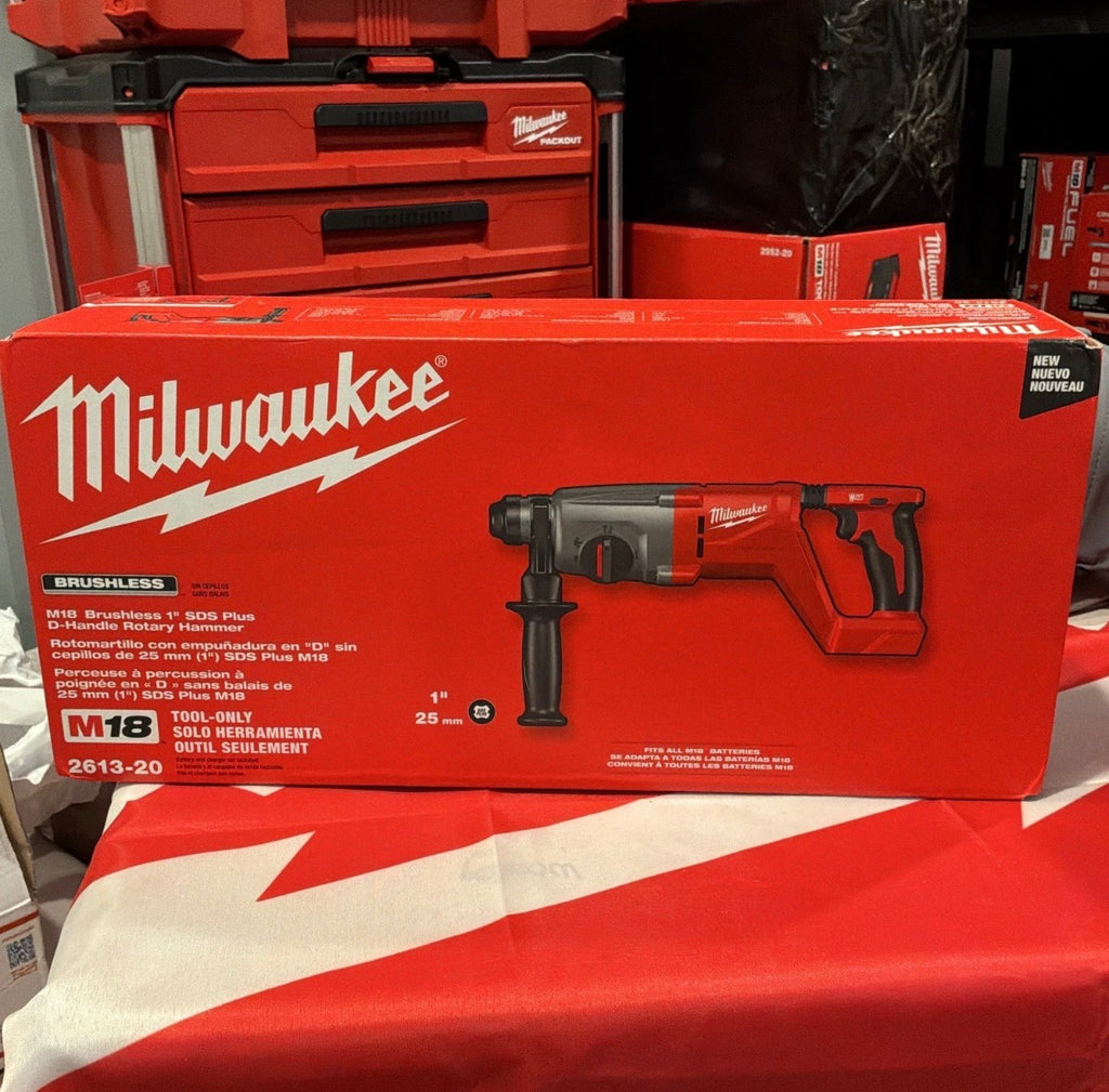 Milwaukee M18™ 2613-20 Brushless 1″ SDS Plus D-Handle Rotary Hammer