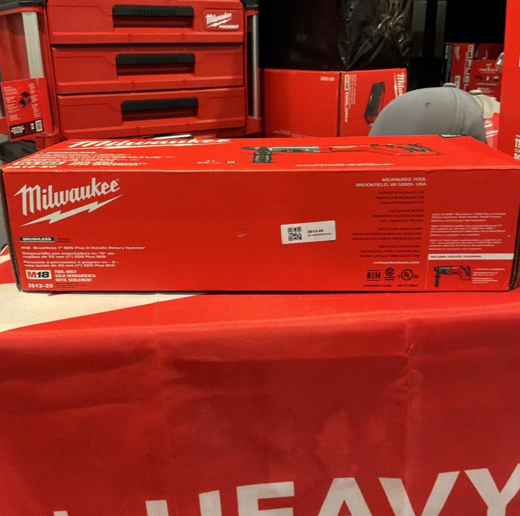 Milwaukee M18™ 2613-20 Brushless 1″ SDS Plus D-Handle Rotary Hammer