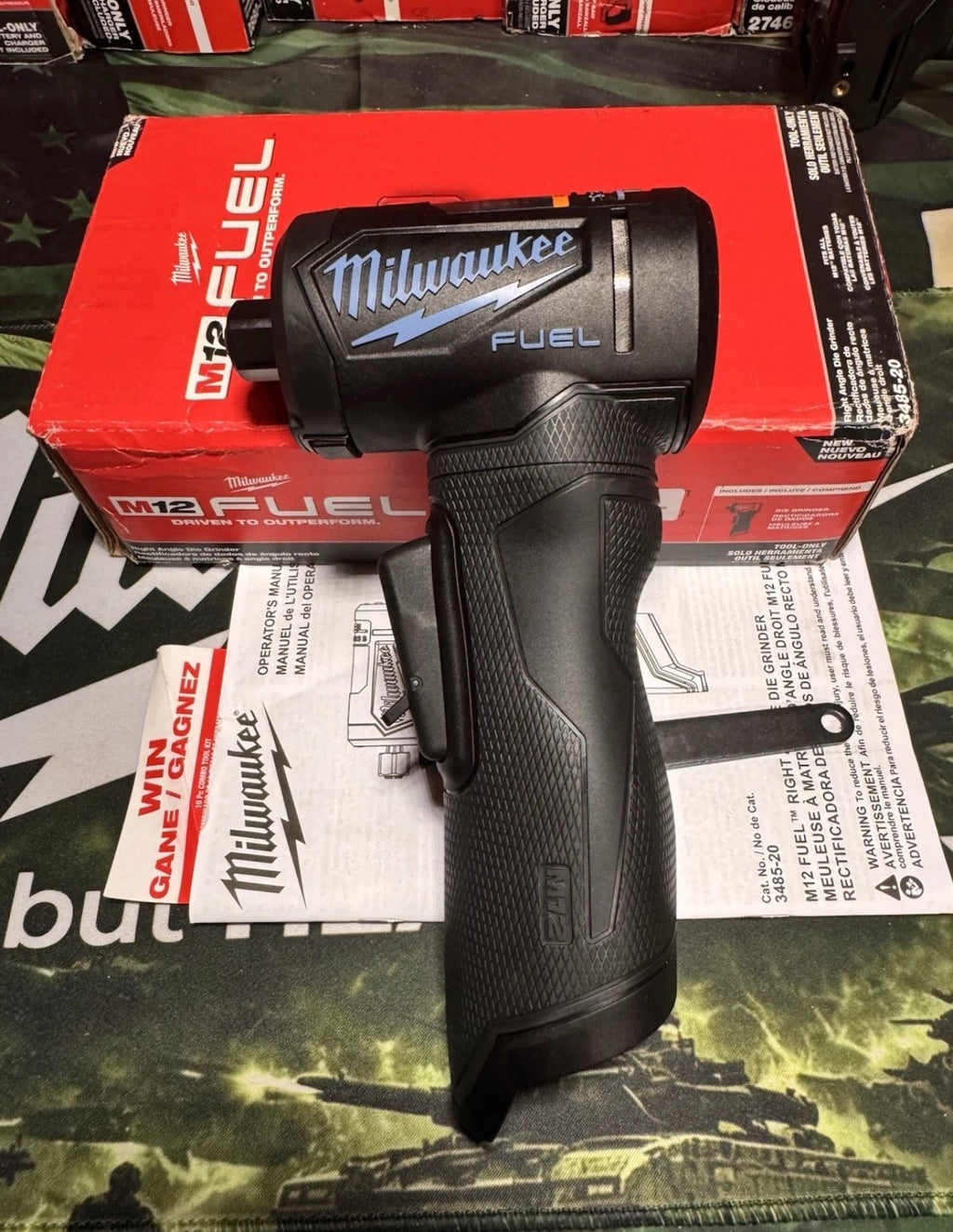 Milwaukee BLACKOUT M12 FUEL™ 3485-20 Right Angle Die Grinder