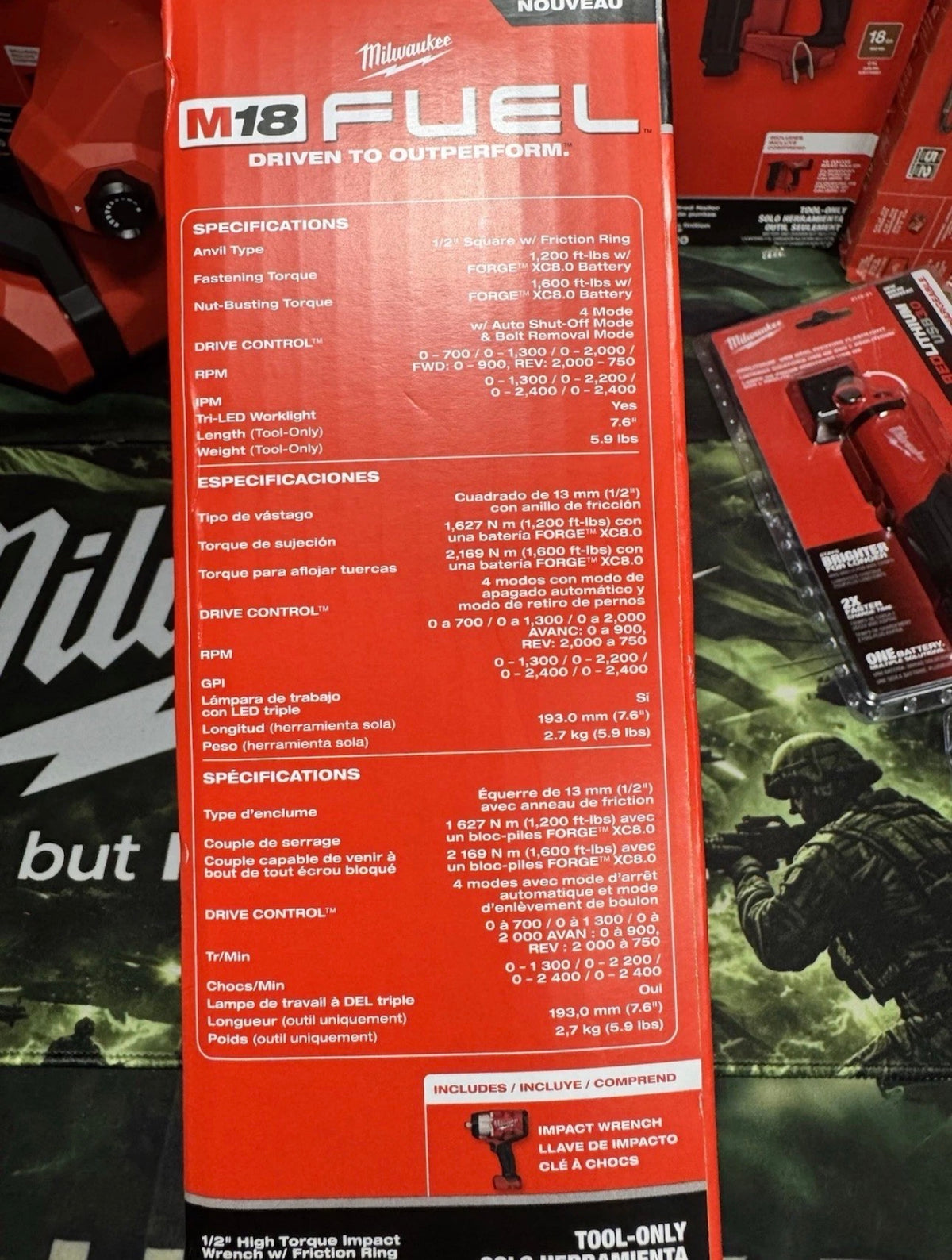 Milwaukee M18 FUEL™ 2967-20 1/2″ High Torque Impact Wrench