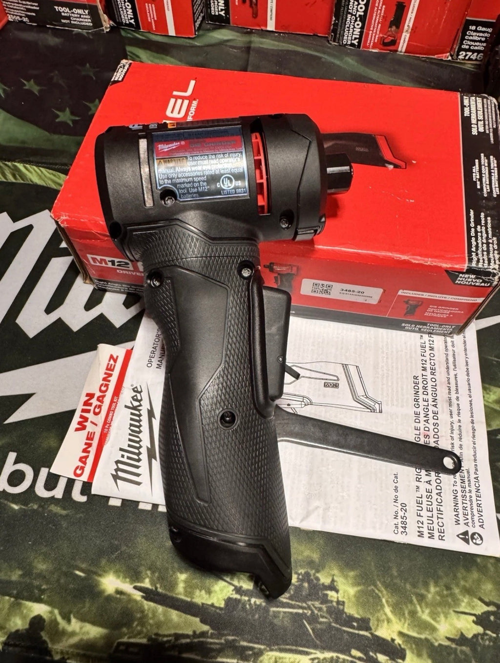 Milwaukee BLACKOUT M12 FUEL™ 3485-20 Right Angle Die Grinder