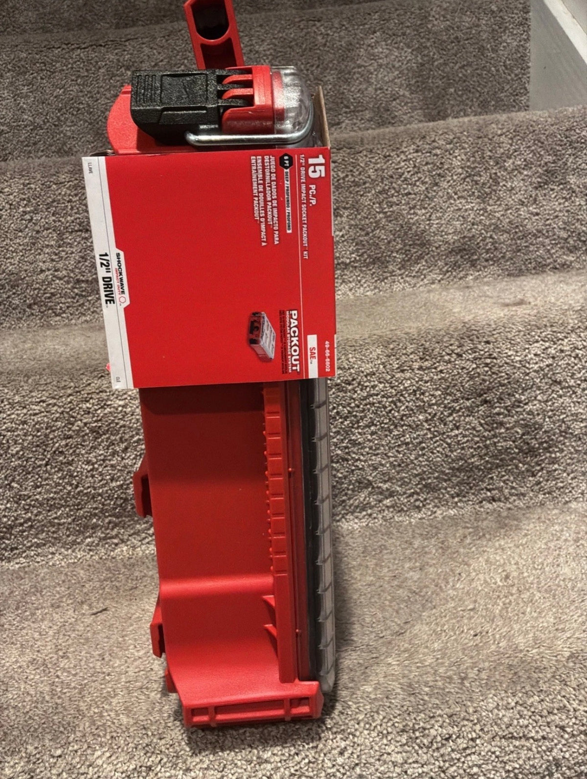Milwaukee 49-66-6802 SHOCKWAVE™ Impact Duty™ 1/2” SAE Dugókulcs készlet – 15 részes PACKOUT™