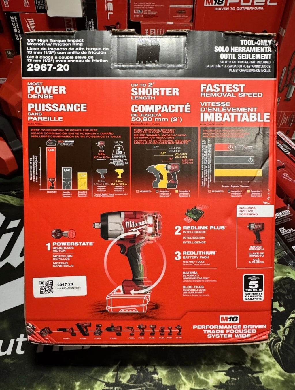 Milwaukee M18 FUEL™ 2967-20 1/2″ High Torque Impact Wrench