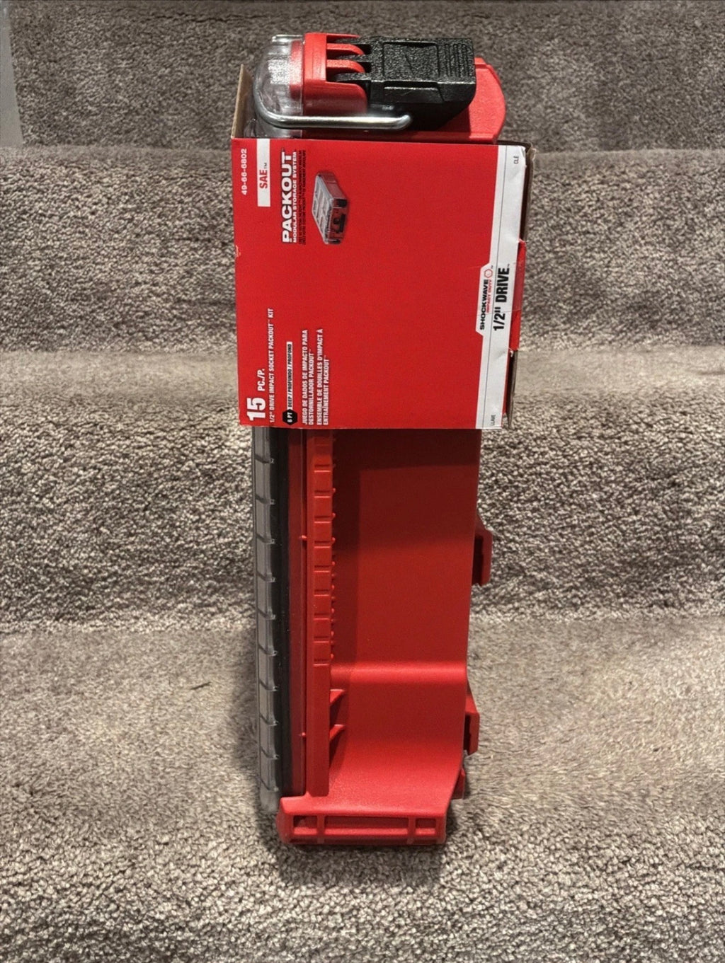 Milwaukee 49-66-6802 SHOCKWAVE™ Impact Duty™ 1/2” SAE Dugókulcs készlet – 15 részes PACKOUT™