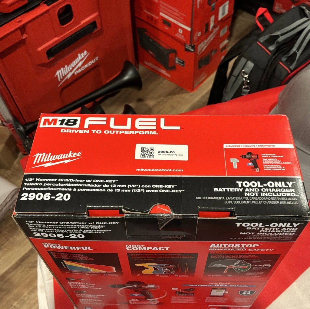 Milwaukee M18 FUEL™ 2906-20 1/2″ Hammer Drill/Driver ONE-KEY™