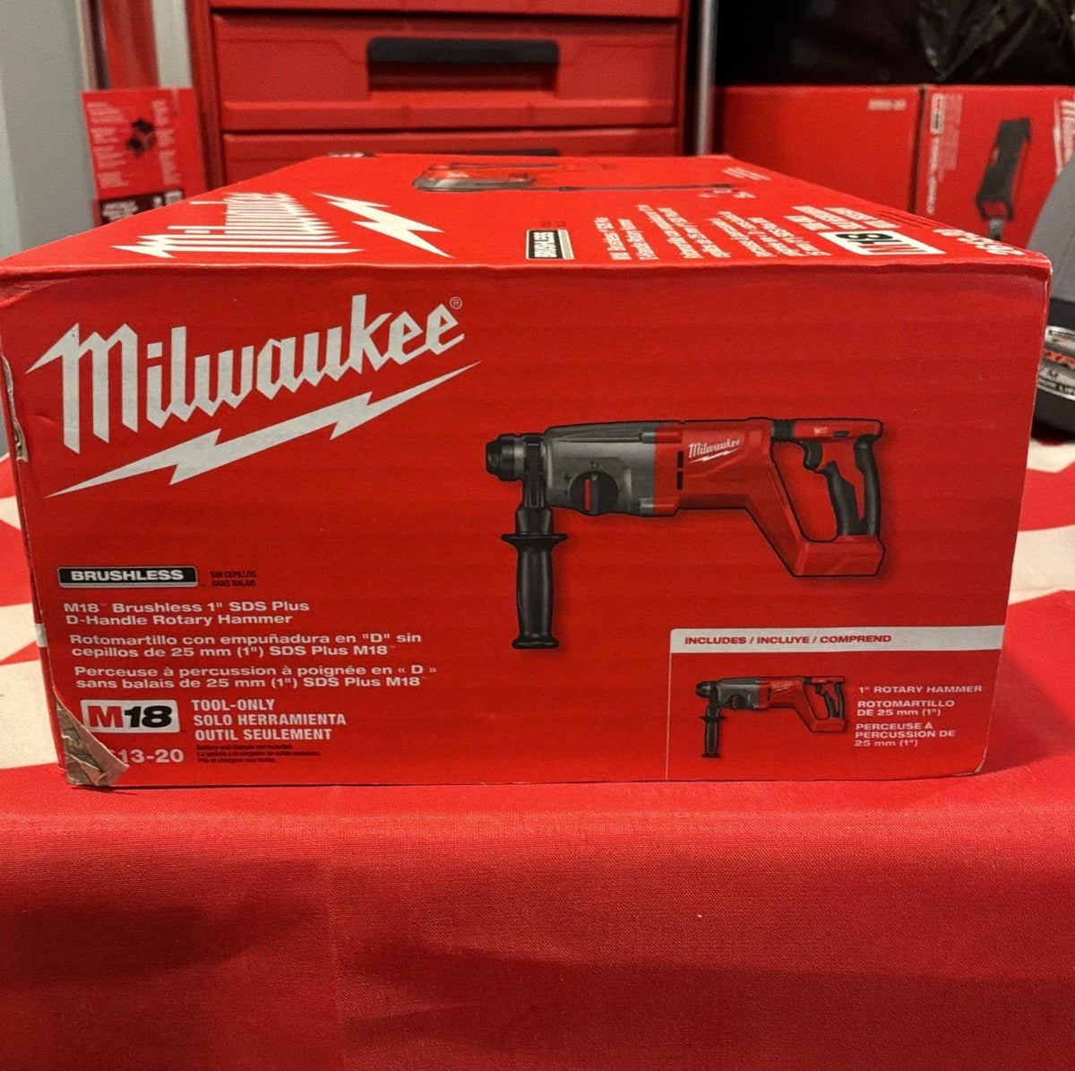 Milwaukee M18™ 2613-20 Brushless 1″ SDS Plus D-Handle Rotary Hammer