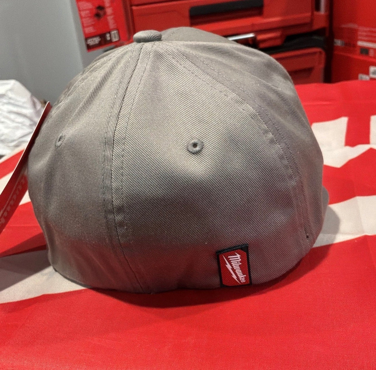 Milwaukee Men’s Gray Stretch Fit Baseball Cap – Large/XL