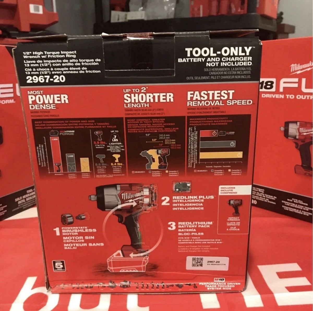 Milwaukee 2967-20 M18 FUEL™ 1/2″ High Torque Impact Wrench