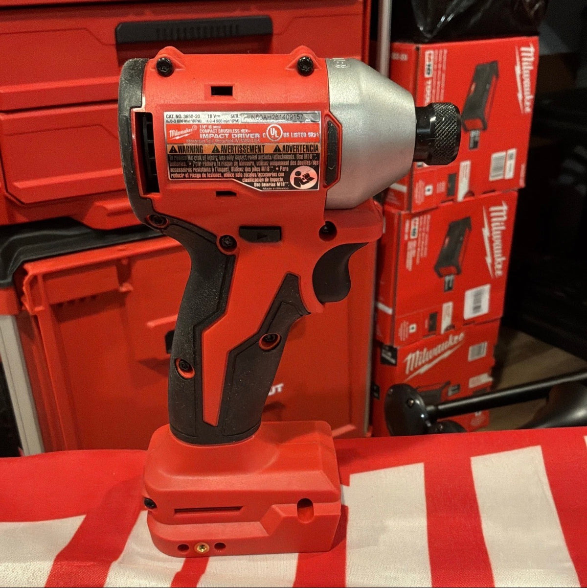 Milwaukee M18™ 3650-20 Brushless 1/4″ Hex Impact Driver