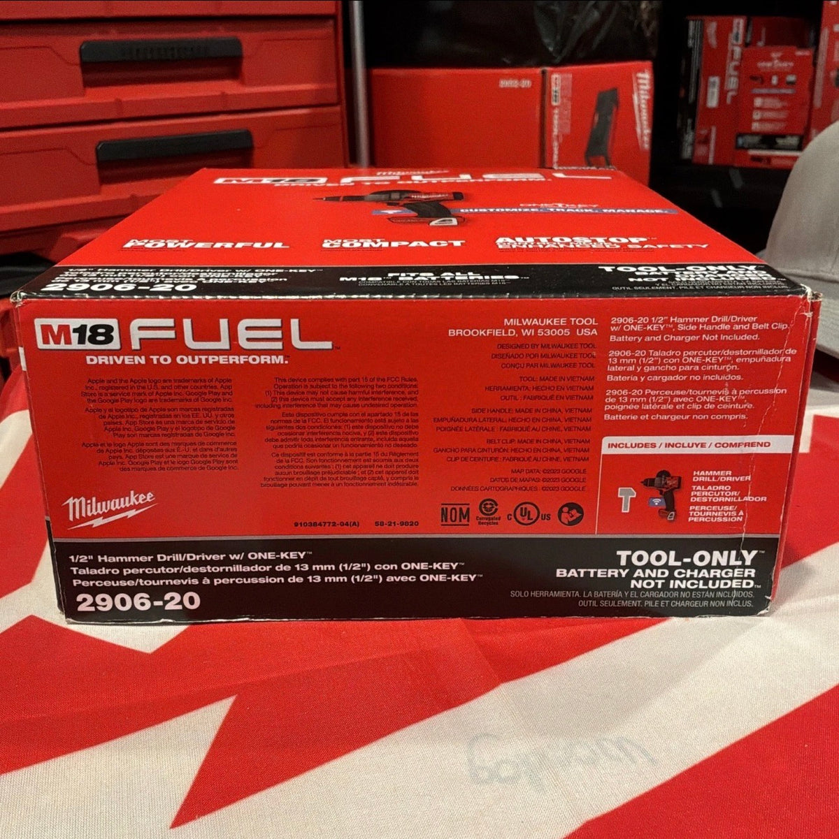 Milwaukee M18 FUEL™ 2906-20 1/2″ Hammer Drill/Driver ONE-KEY™