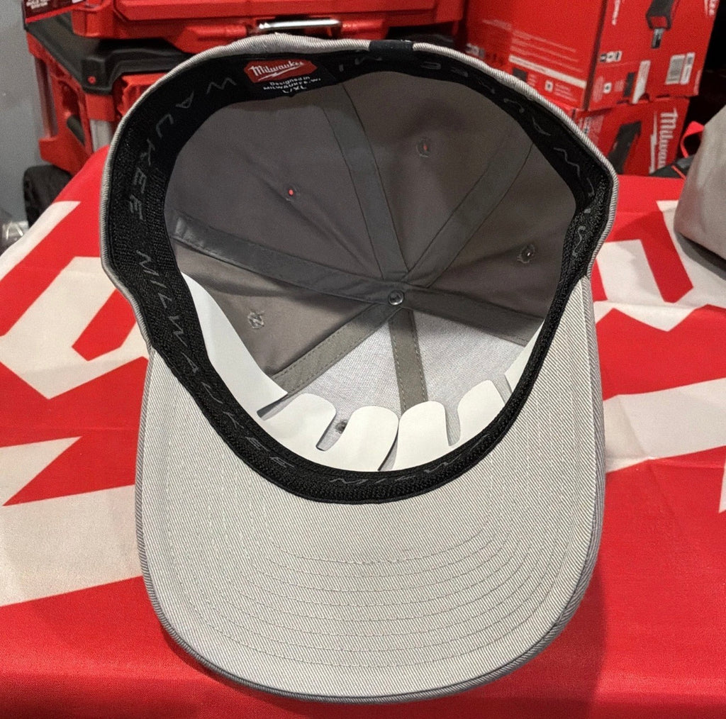 Milwaukee Men’s Gray Stretch Fit Baseball Cap – Large/XL