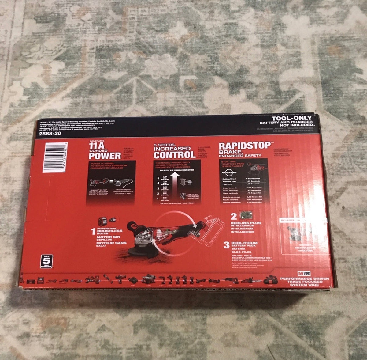 Milwaukee M18 FUEL™ 2888-20 Breaking Angle Grinder 18V