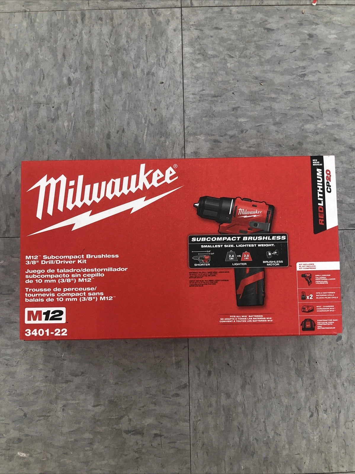 Milwaukee Tool 3401-22 SCPBL Drill Driver Kit