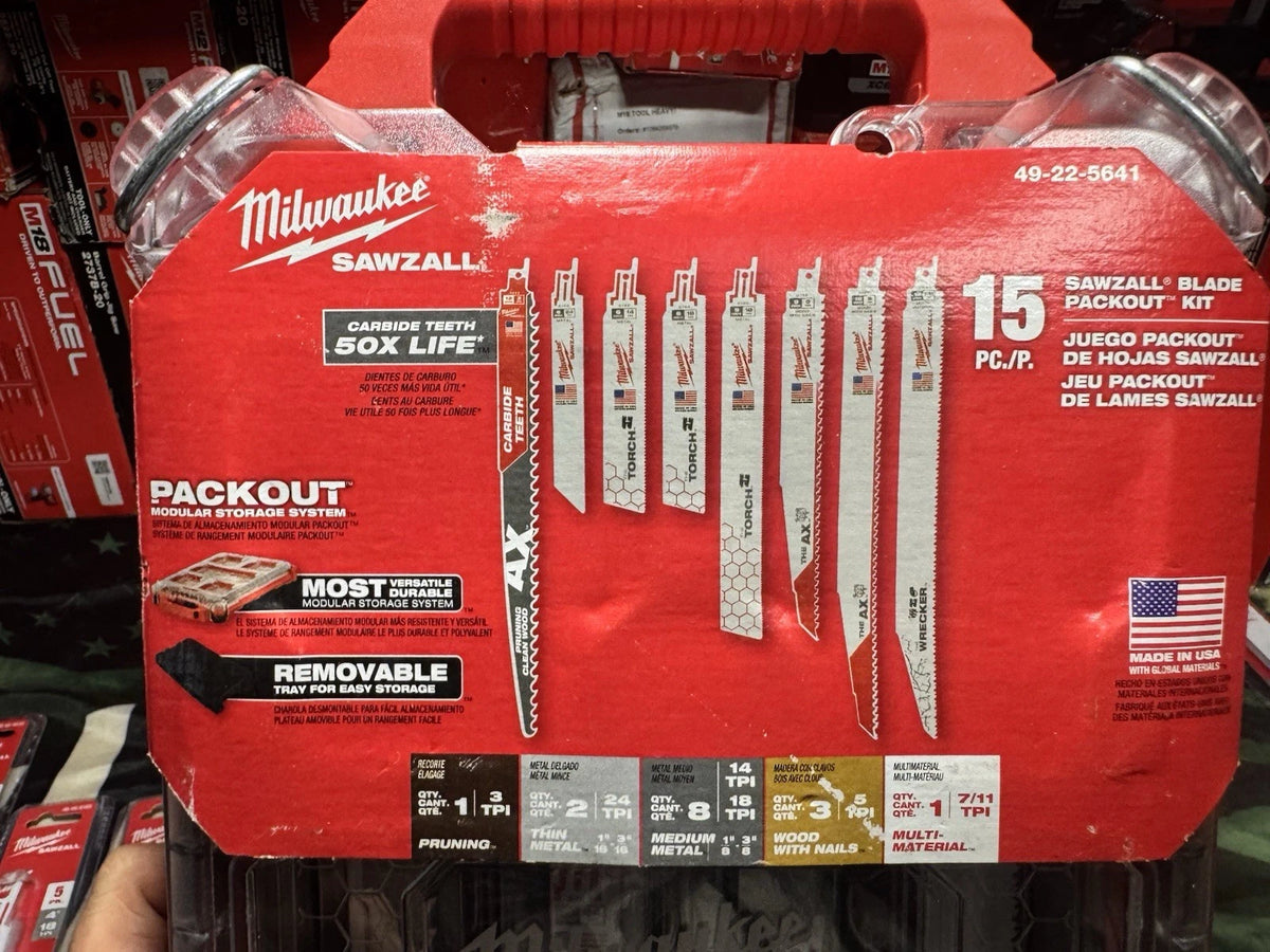 Milwaukee SAWZALL™ PACKOUT™ Carbide – 30 részes Szablyafűrészlap-készlet