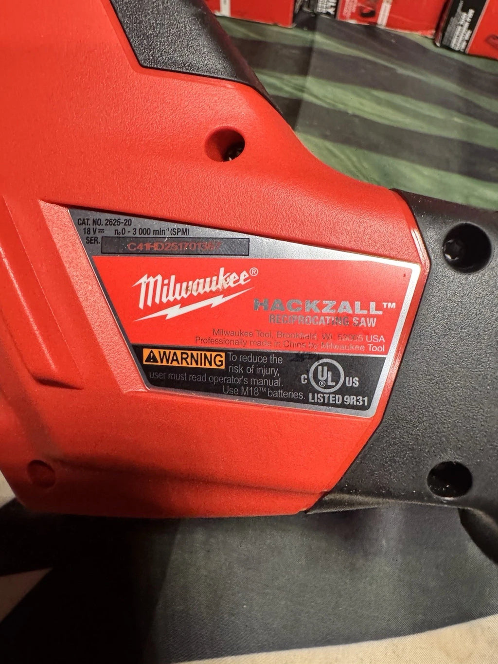 Milwaukee M18™ HACKZALL® 2625-20 – 18V Akkumulátoros Orrfűrész