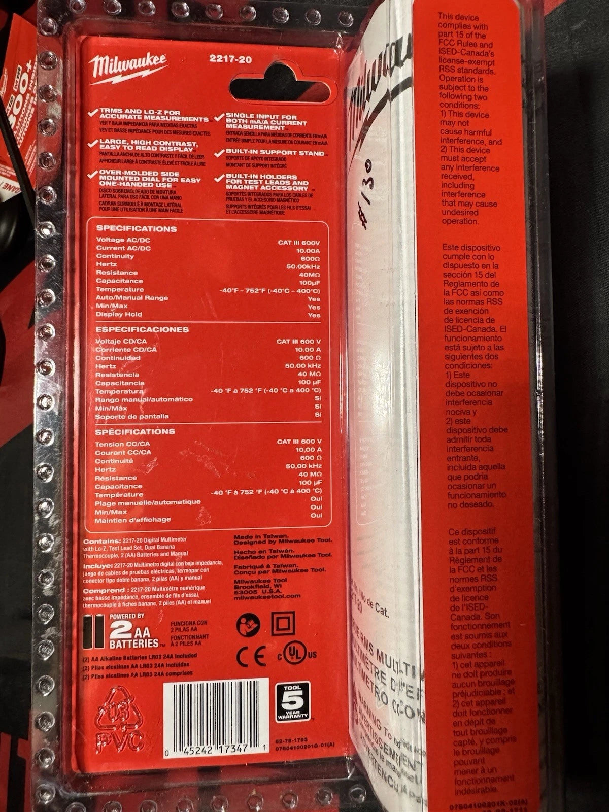 Milwaukee Electrician Tool Set – 2217-20 Multiméter + Villanyszerelő Szerszámkészlet